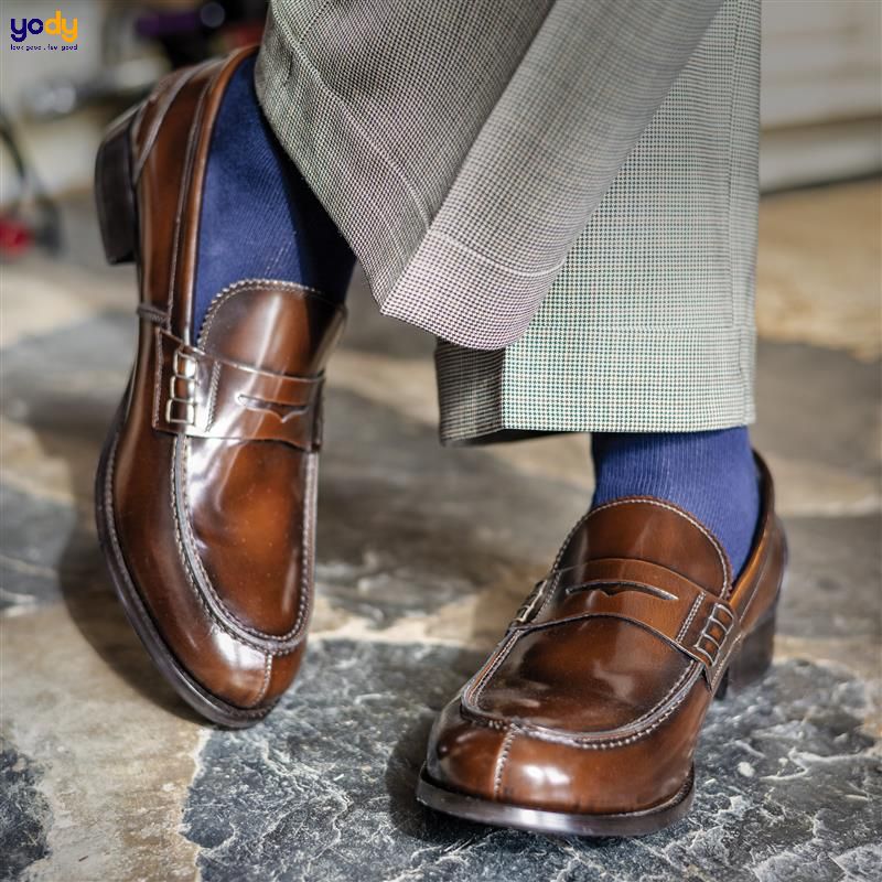 phối đồ với giày loafer nam