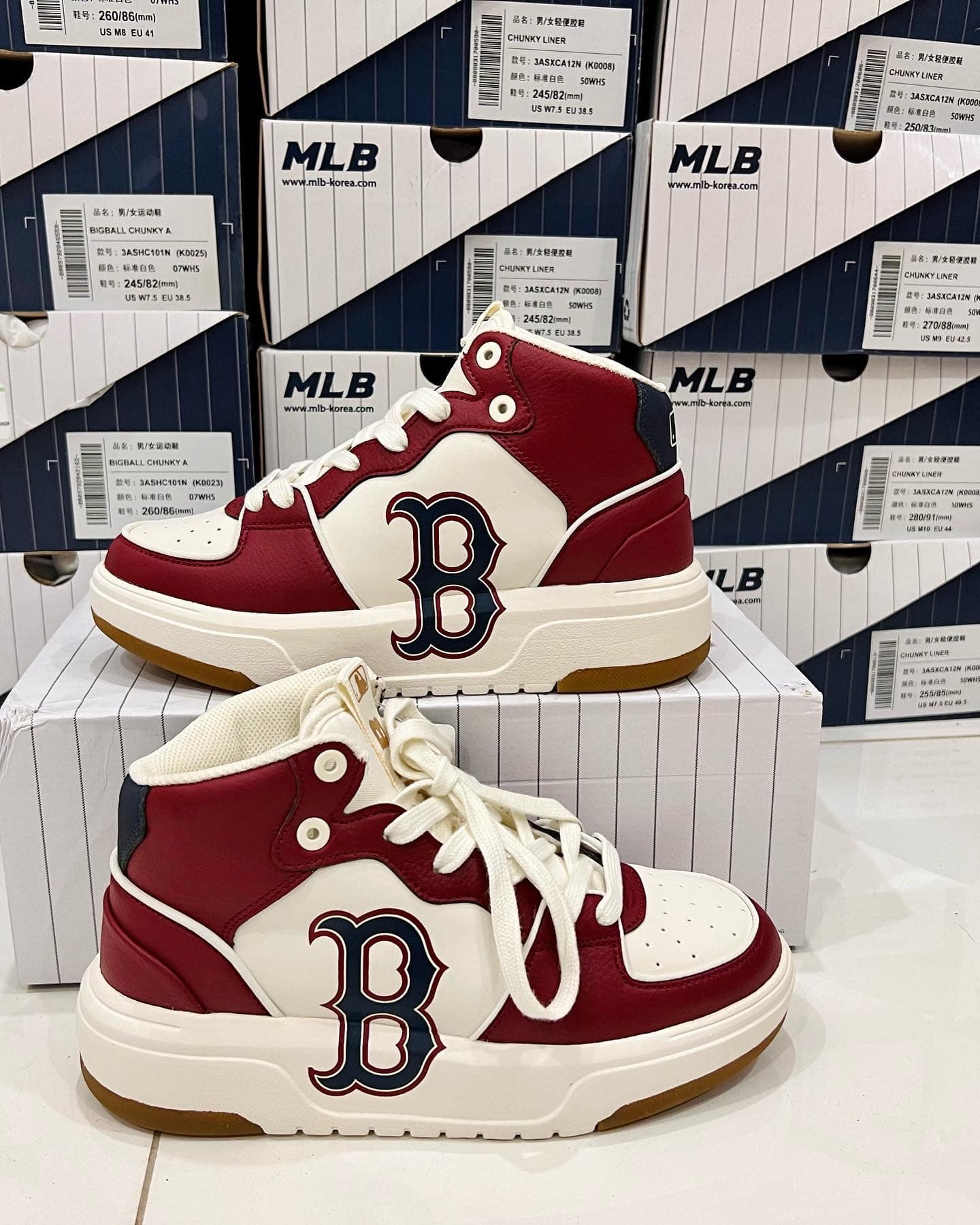 phối đồ với giày mlb