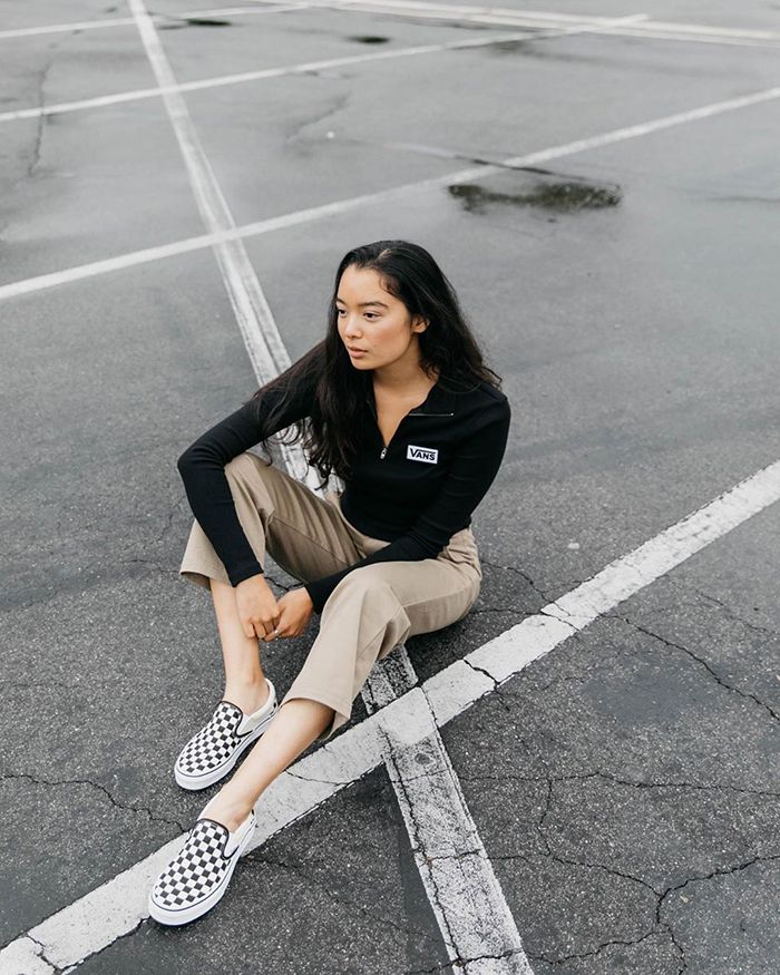 phối đồ với giày vans