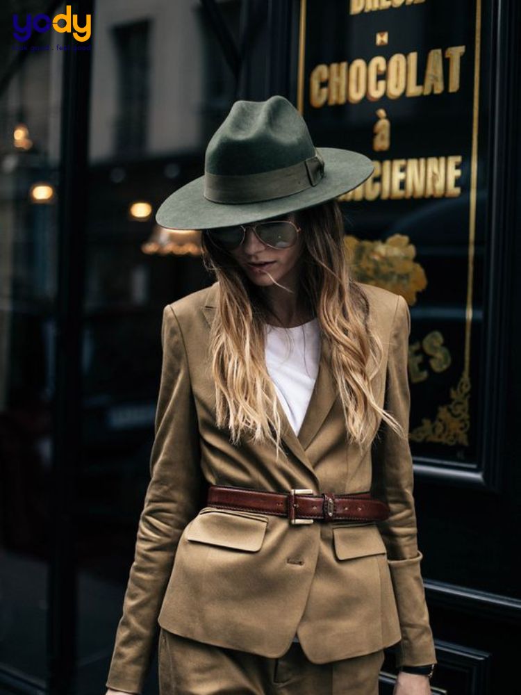 Phối đồ với mũ Fedora