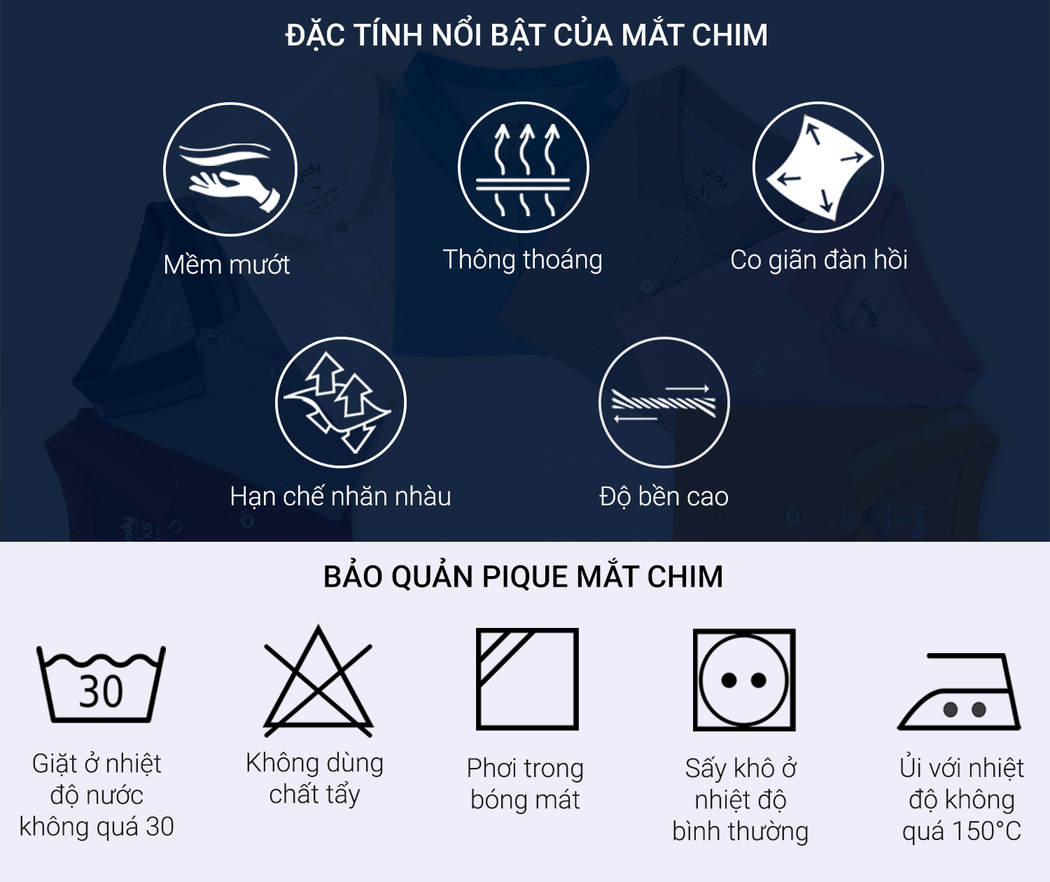 Áo Polo Nam Mắt Chim Kẻ Nhỏ