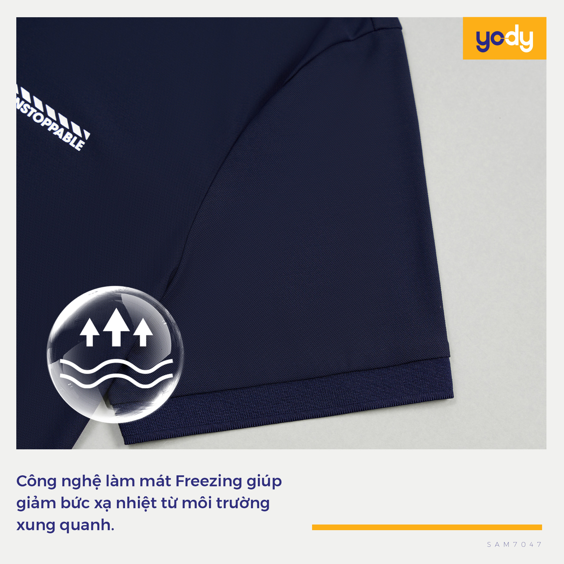 Polo Thể Thao Nam Airycool Nẹp Khóa