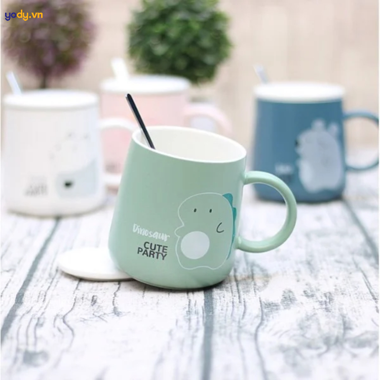 Cốc sứ hoạ tiết khủng long