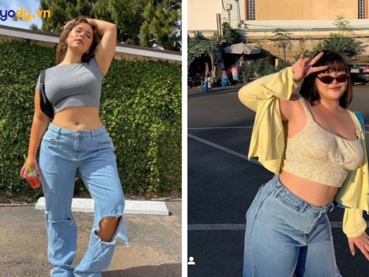 quần jean cho người béo bụng