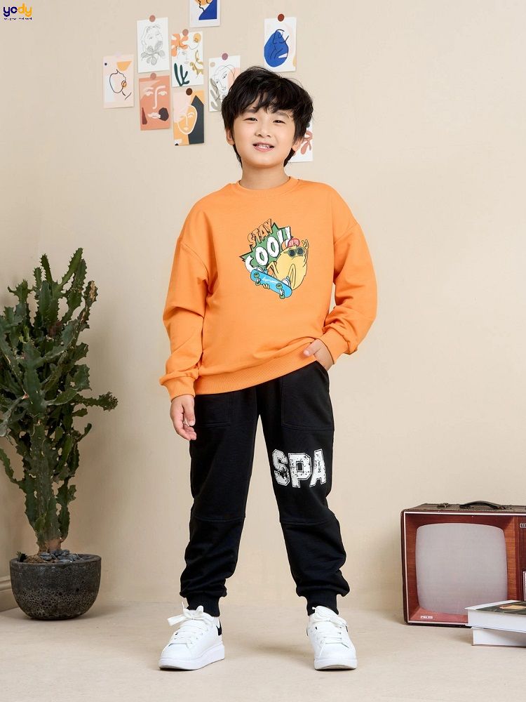 Quần nỉ trẻ em in Space