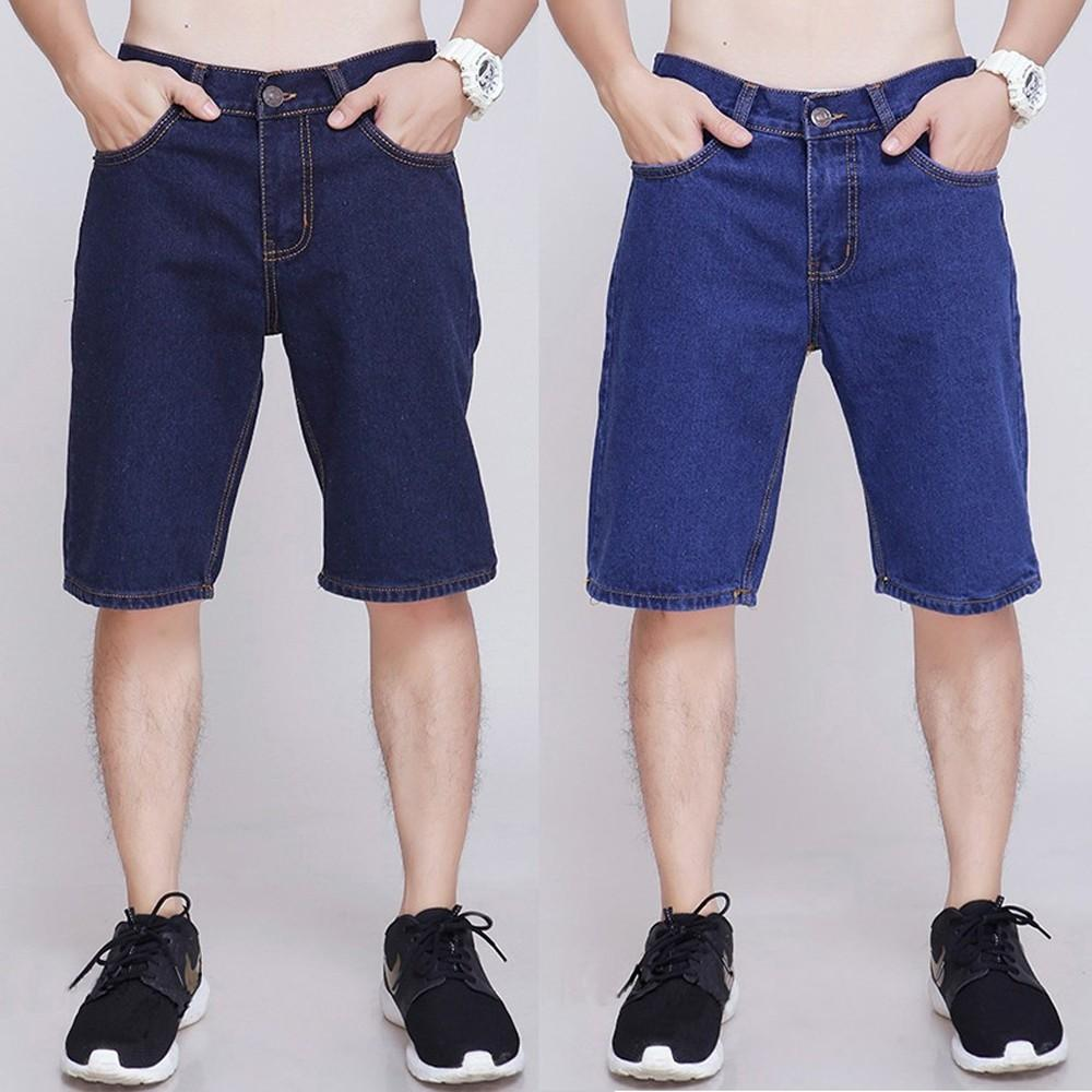 quần short bò nam ống đứng