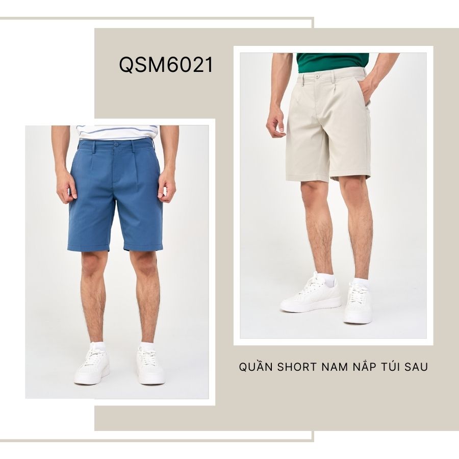 Quần Short Nam Nắp Túi Sau