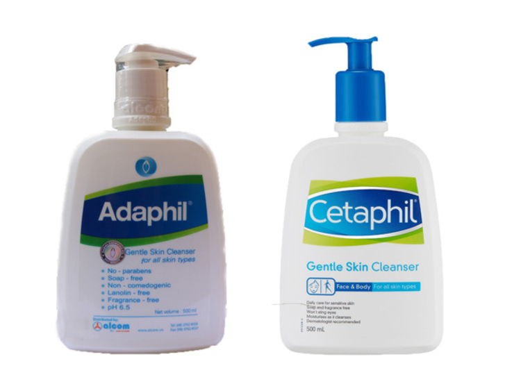 So sánh Adaphil và Cetaphil