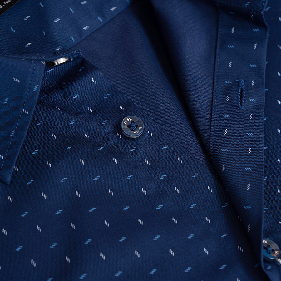 Áo Sơ Mi Nam Tay Ngắn Họa Tiết Nhí