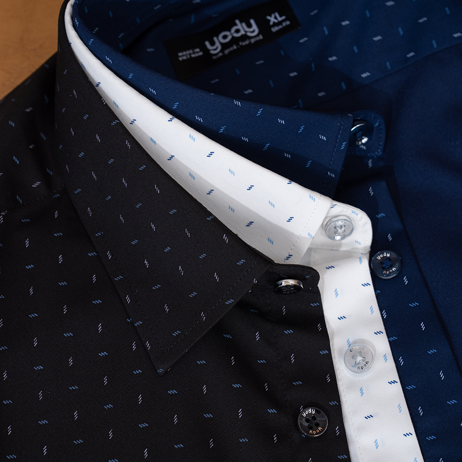 Áo Sơ Mi Nam Tay Ngắn Họa Tiết Nhí