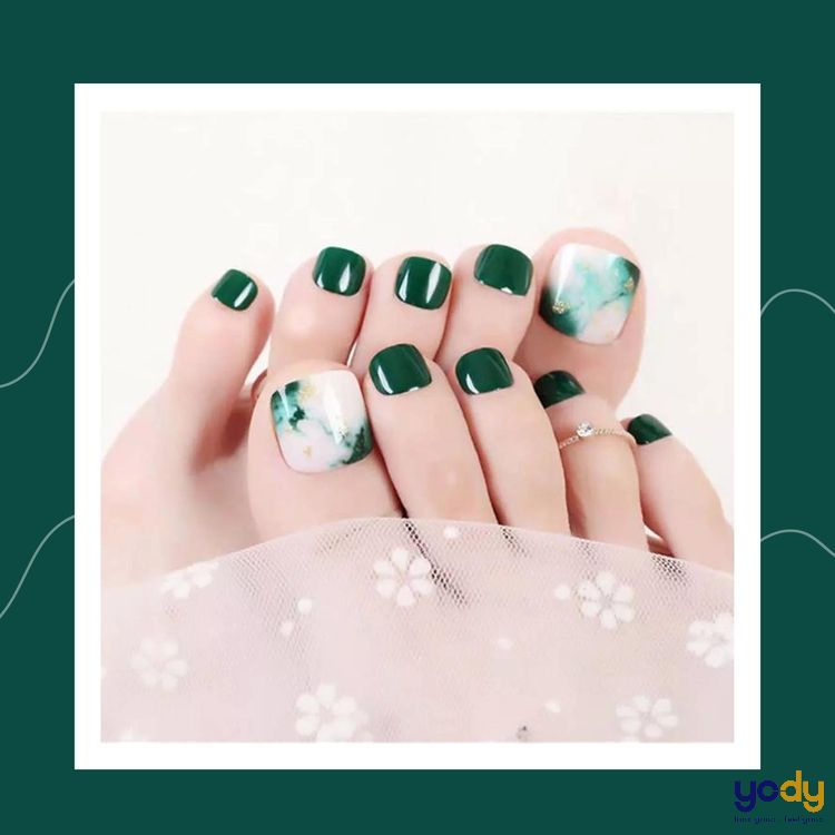 Chi tiết 91 mẫu nail chân màu xanh ngọc hay nhất  Tin học Đông Hòa