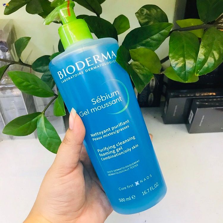 Bioderma Sebium Gel Moussant - Da hỗn hợp thiên khô