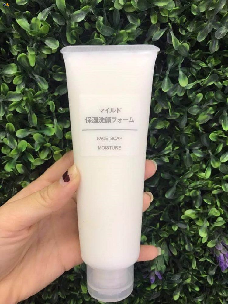 Muji Face Soap Moisture -  Sữa rửa mặt cho da thường thiên khô