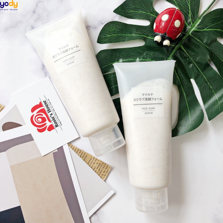 sữa rửa mặt muji tẩy da chết