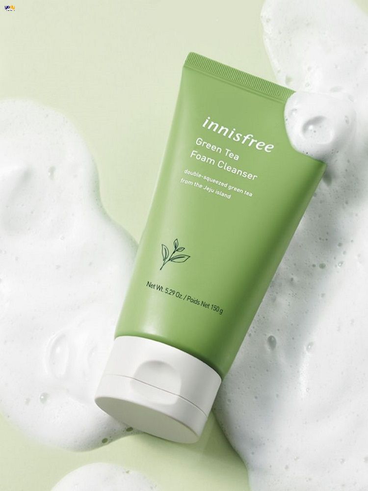 Innisfree Green Tea Foam Cleanser - Sữa rửa mặt innisfree trà xanh cho da dầu