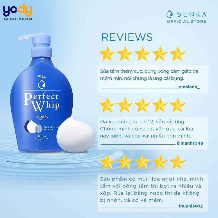Review sữa rửa mặt perfect whip màu xanh