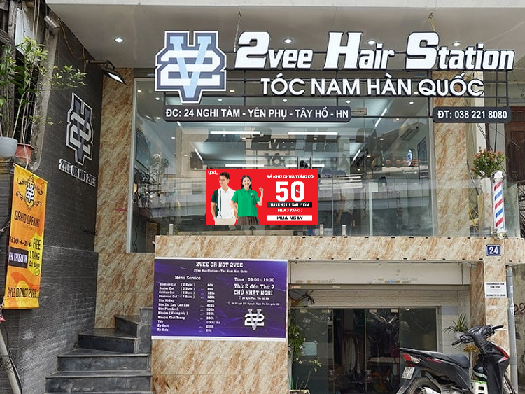 tiệm cắt tóc nam