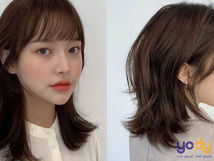 kiểu tóc mái bay hàn quốc đẹp