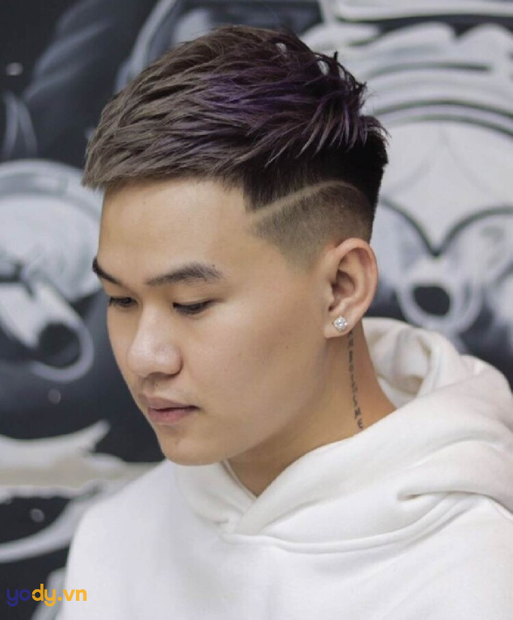 tóc mohican không vuốt đẹp