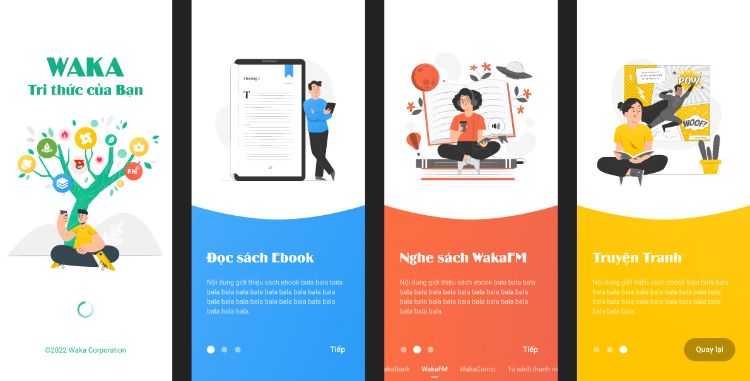 Ứng dụng đọc sách miễn phí: Waka