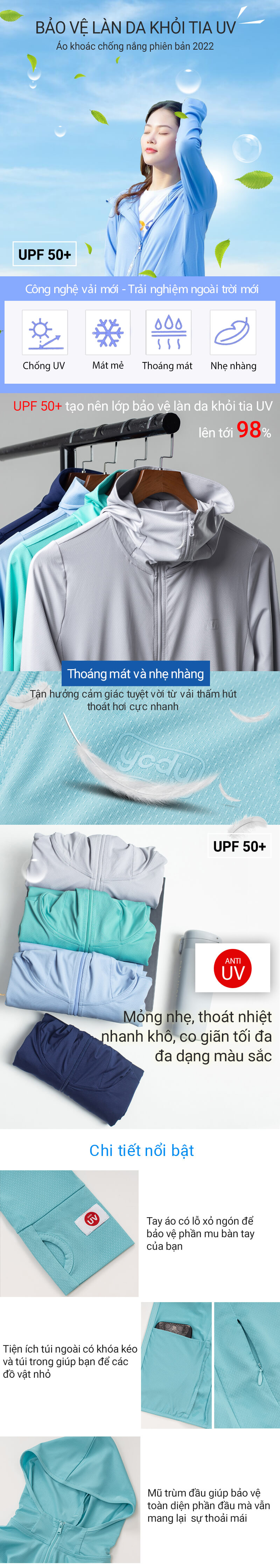 Choàng Chống Nắng Nữ 2 Lớp Laroma| UPF50+ | Vải Thơm | Làm Mát | Thời Trang  | Đa Dụng LAROMA FASHION