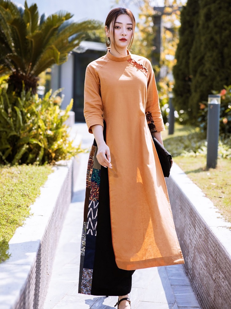 làm áo dài bằng vải linen
