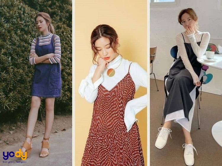 Set váy áo nữ, áo dây rút tay ngắn mix váy 2 dây tiểu thư nhẹ nhàng phong  cách Hàn Quốc thời trang nữ | Shopee Việt Nam