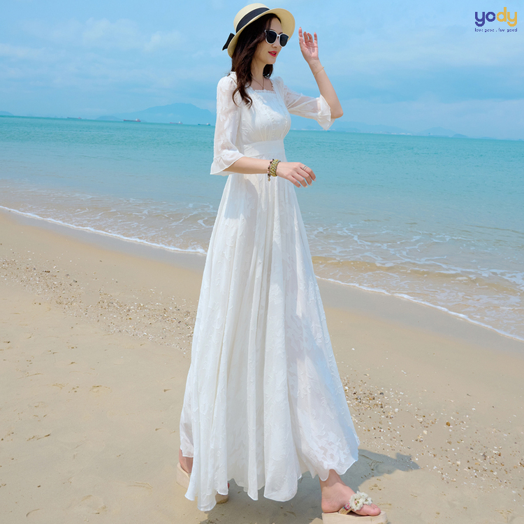 Top 11++ mẫu đầm maxi đi biển đẹp dành cho tất cả các cô gái - Megatravel -  Kênh thông tin đánh giá du lịch toàn quốc