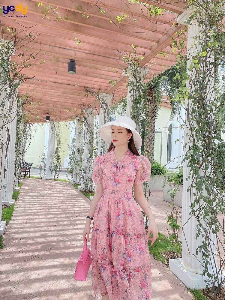 New Sales 2024] HOÀN TIỀN 15% - Đầm lụa hoa nhí tay pồng phong cách vintage  mùa hè ngọt ngào váy tiểu thư tay phồng Hàn Quốc thanh lịch | Lazada.vn