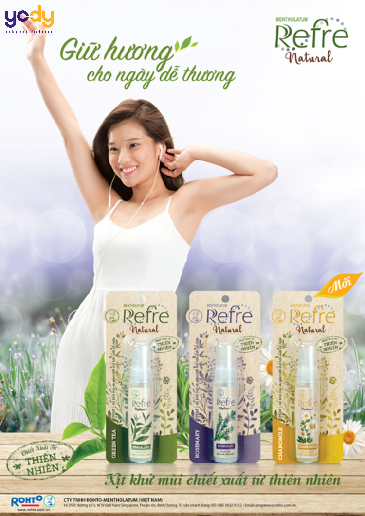 xịt khử mùi refresh