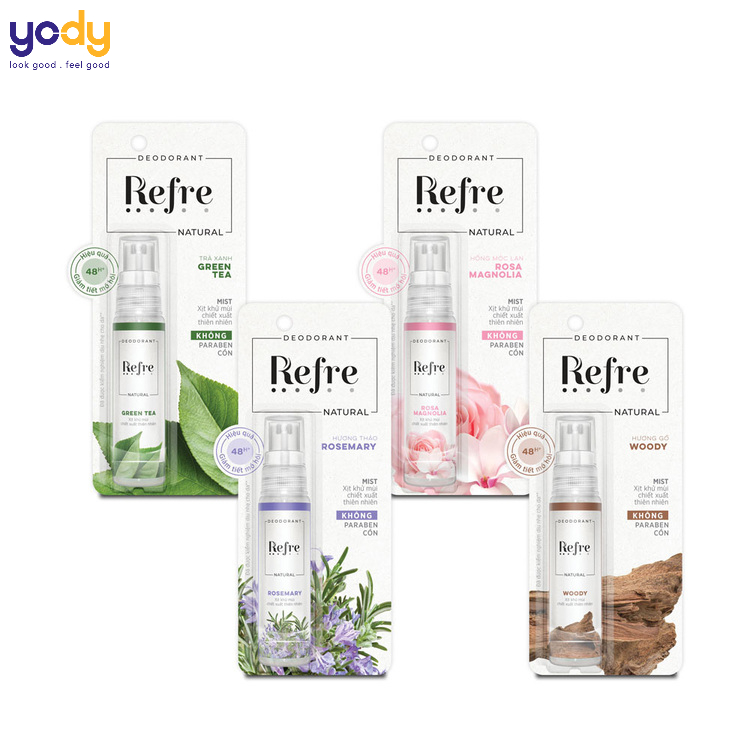 Refre Natural mùi nào thơm nhất