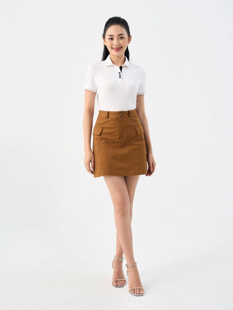 Màu trắng phối với màu nâu