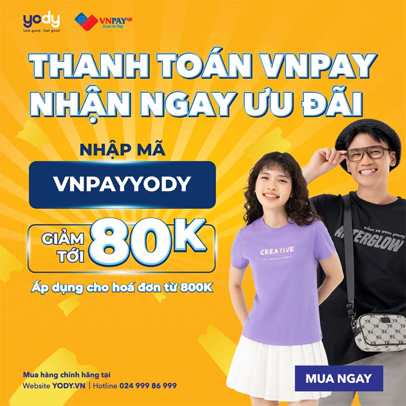 Cập nhật 2023: Hướng dẫn thanh toán và nhận ưu đãi qua VNPay-QR khi mua sắm trên Yody.vn, , Hỏi đáp