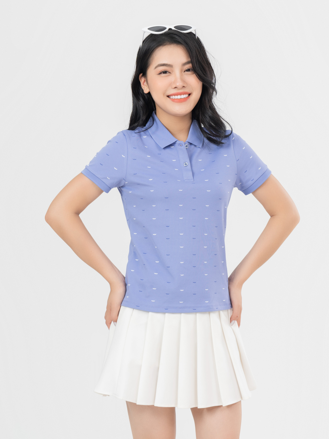 ao-polo-nu-mat-chim-in-thuyen-phoi-mau