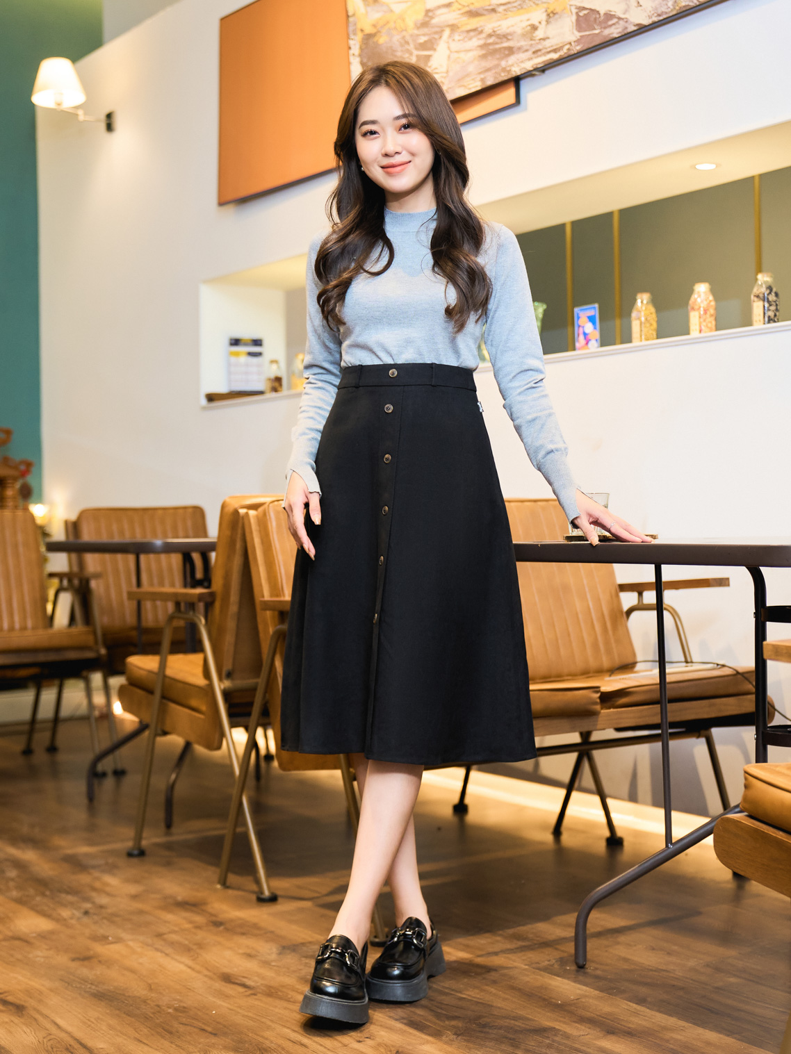 Các mẫu chân váy dài Hàn Quốc thời trang sang trọng mà nàng không thể bỏ lỡ