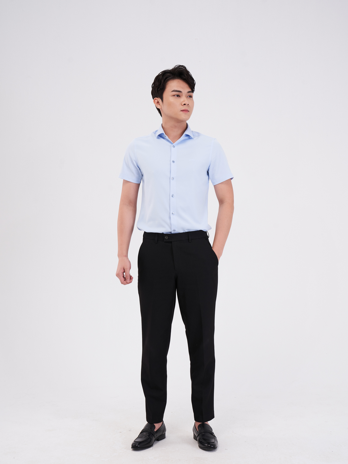 Áo sơ mi nam YODY chất lụa nến cao cấp chống nhăn nhàu thoáng mát SPM4001
