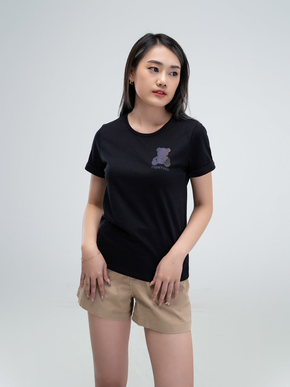ao-tshirt-nu-cotton-dang-suong-in-gau-fighting