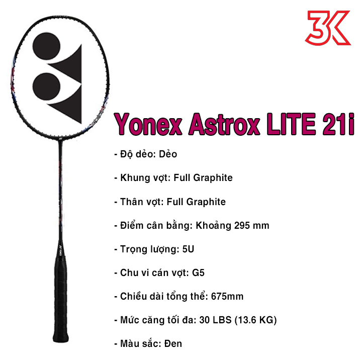 Vợt Cầu Lông Yonex Astrox LT 21I 1 khung vợt 1 túi [Chính hãng[bảo hành 3T]