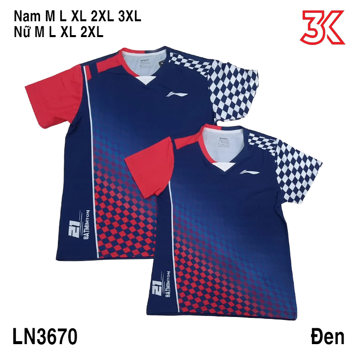 Áo cầu lông Lining Nam Nữ LN3670 1 Áo
