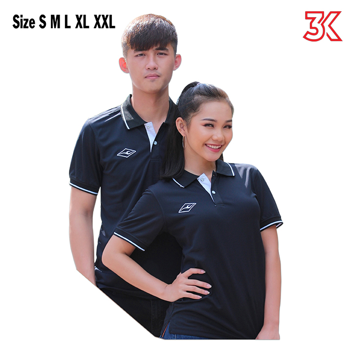 Áo thể thao có cổ Keep And Fly Polo 2 Đen