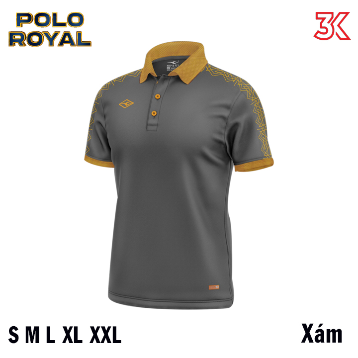 Áo thể thao có cổ Polo Royal Keep And Fly Size S-XXL