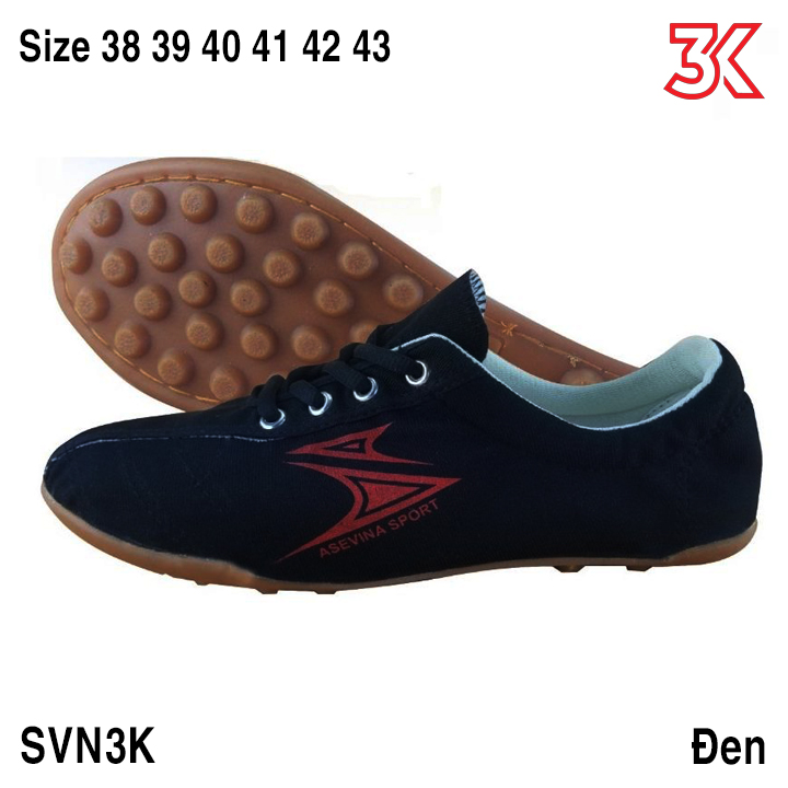 Giày bata đá bóng vải đế đinh ASEVINA 38-43