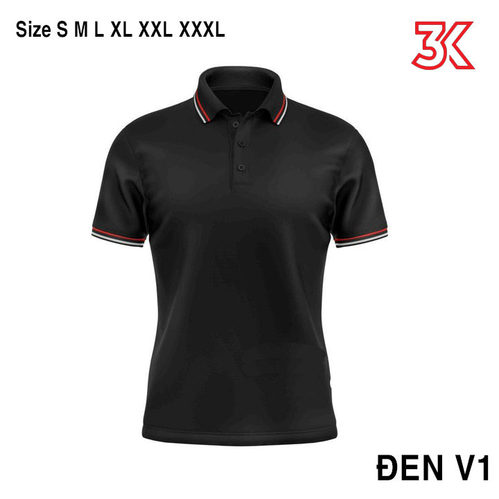 Áo thun cá sấu poly có cổ có viền nam nữ chung S - 3XL