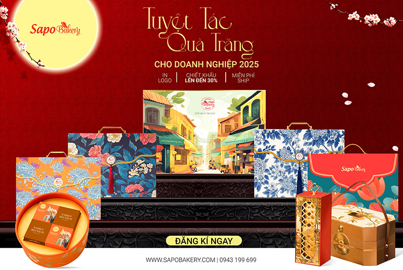 Hộp Bánh Trung Thu 2025: Món Quà Sang Trọng, Đa Dạng và Tinh Tế tại SAPO Bakery