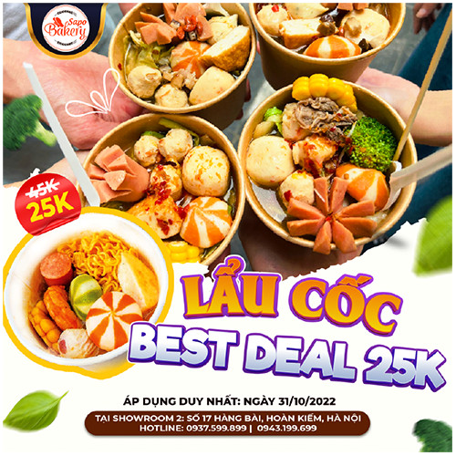 ĐẠI TIỆC SALE cùng SAPO BAKERY - ngập tràn ưu đãi khủng