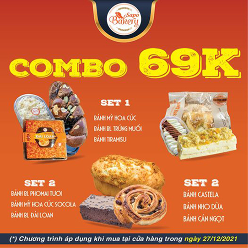 Nhân dịp Re-opening ngập tràn ưu đãi tại Sapo Bakery