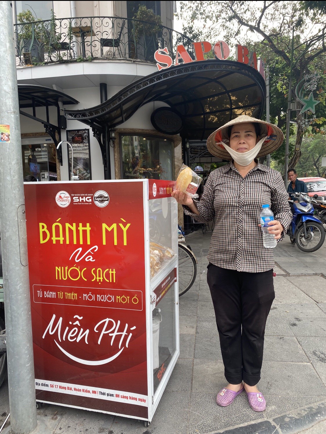 SAPO Bakery cùng Tập đoàn Sơn Hà Xanh triển khai “Bánh mỳ và nước sạch miễn phí” cho người dân