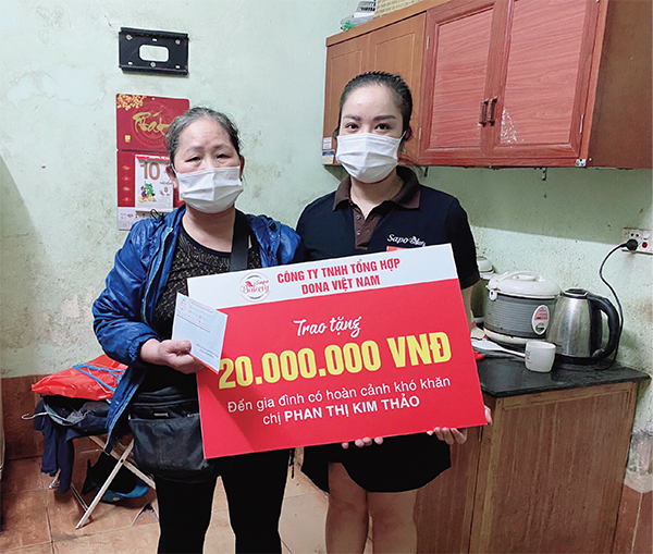 SAPO bakery hỗ trợ gia đình có hoàn cảnh khó khăn - xót thương số phận người phụ nữ chạy thận kiên cường