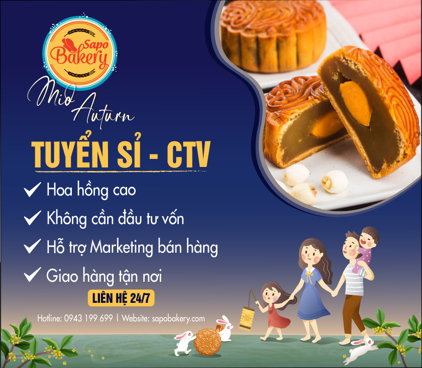 Tìm NPP, Sỉ, Lẻ, CTV Bánh Trung Thu Toàn Quốc | Hoa hồng cao | Sapo Bakery