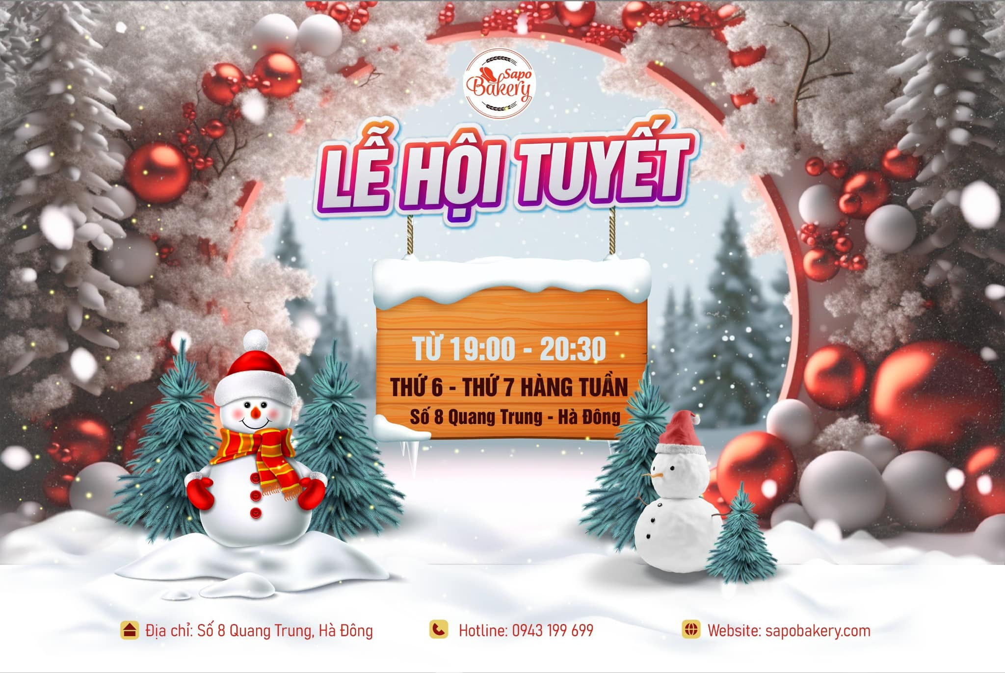 LỄ HỘI TUYẾT TẠI SAPO SỐ 8 QUANG TRUNG, HÀ ĐÔNG